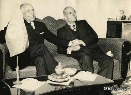1965 - Bourguiba at Eltahers apartment in Beirut - March 1965